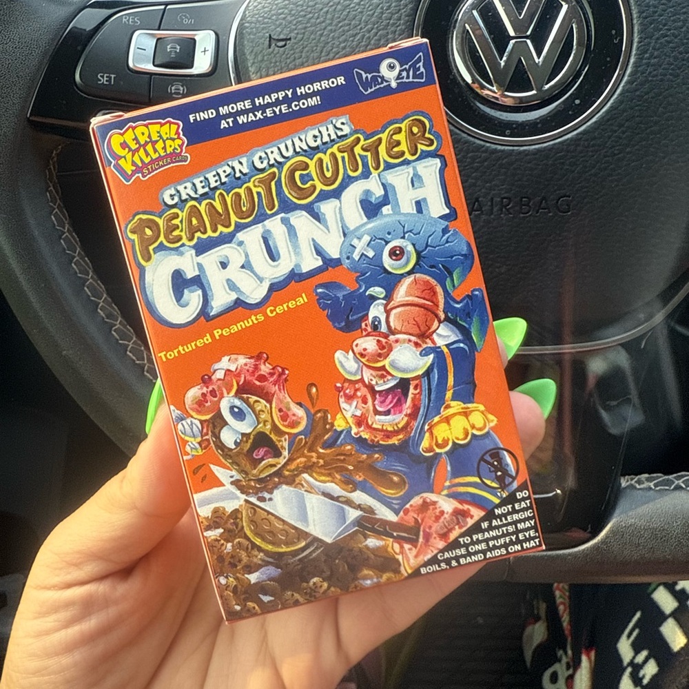 Creepy Crunchies Peanut Cutter Crunch Cereal stickers
